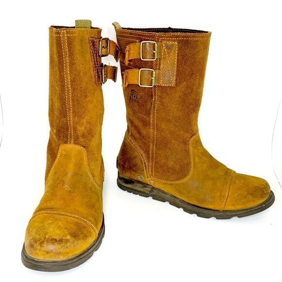 Sorel Shoes - SOREL Major Pull on‎ Grizzly Bear Tan Boots Sz 6
